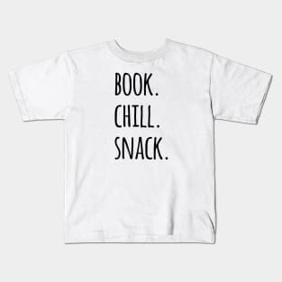 Book Chill Snack Kids T-Shirt